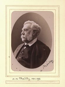 Antoine-Nicolas Bailly.Photographie extraite du recueil de photographies d'architectes admis à la S. C. entre 1840 et 1847